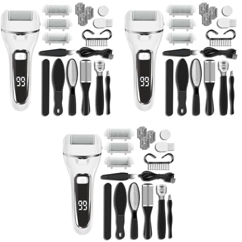 MAYCREATE® Electric Callus Remover Pedicure Scrubber For Women Machine Rechargeable Electronic Tools Portable Device Professional Feet Care Kit Home 3PCS MAYCREATE® Electric Callus Remover Pedicure Scrubber For Women Machine Rechargeable Electronic Tools Portable Device Professional Feet Care Kit Home 3PCS